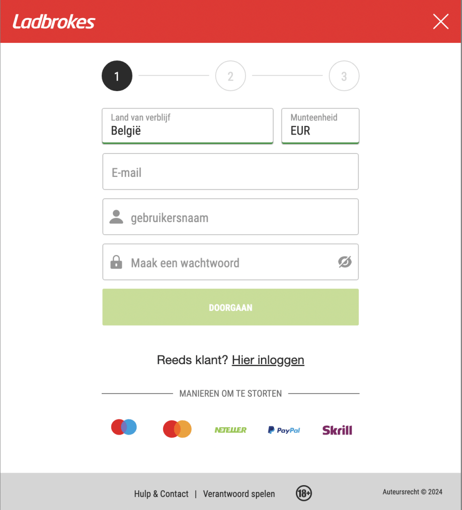 Ladbrokes online login